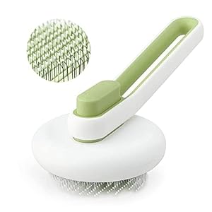 Marchul Cat Brush for Shedding and Grooming, Cat Brush with Release Button, Self Cleaning Brush for Short or Long Haired Cats/Dogs, Cat Hair Brush for Removes Loose Undercoat, Tangled Hair, Shed Fur