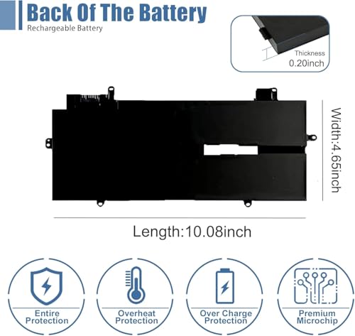 Image of L20C4P71 SB10T83217 5B10W13974 Laptop Battery replacement for Lenovo ThinkPad X1 Carbon 9th Gen 10th Gen X1 Yoga 6th 7th Gen 2021 Series L20M4P71 L20D4P71 L20L4P71 SB10T83216 5B10W13973 5B10W13975