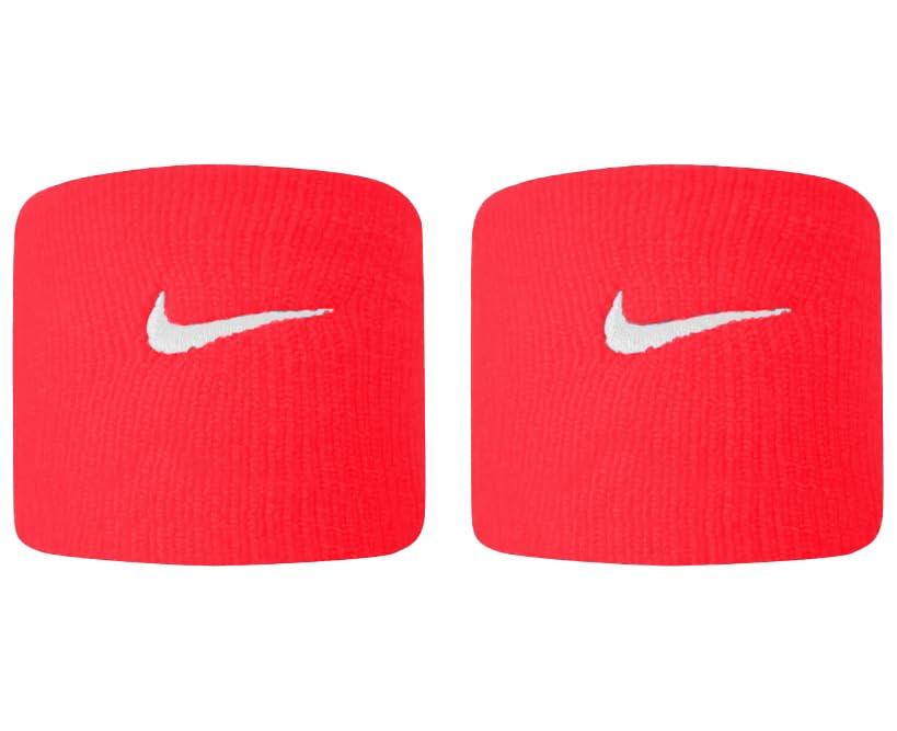 Image of NIKE Premier Swoosh Singlewide Wristbands -Soft, Moisture-Wicking (1 Pair, 2.5 inch Wide)