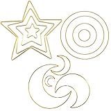 4. 【Anillo de metal dorado para bricolaje】 Anillos para hacer hermosas coronas navideñas, coronas de flores, diseños de coronas de boda, tapices de macramé o grandes atrapasueños de bricolaje. Simple y nunca pasa de moda, fácil de combinar con las lindas decoraciones de su hogar, oficina o boda.