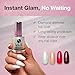 Seche Fx Diamond Effect Top Coat - Pink, Transforming Topper, Long-Lasting Polish Protection 0.5 Fl. Oz