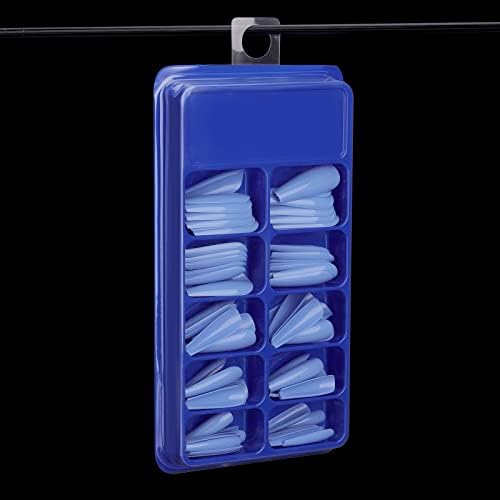 AIEX 7/8" X 1-1/4" Hang Tabs Round Hole, 300pcs Clear Sticky Hanging Tabs for Products Hanging Tabs with Adhesive Ultra Strong Adhesive Display Tags for Sale Items Store Retail Display