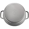Staub Cast Iron 6-qt Cochon Shallow Wide Round Cocotte - Graphite Grey