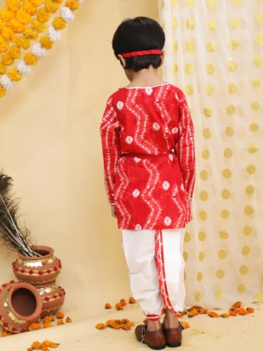 Image of BownBee Kids Ethnic Wear Dhoti Kurta Set | Traditional Festive Clothing for Children | Indian Wedding & Celebration Wear | Comfortable Fit