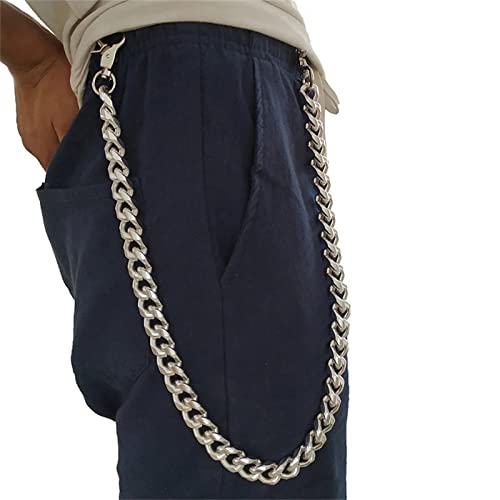 Pants Chain for Men Pants Chain Unisex Fashion Metal Punk Wallet Belt Keychain Goth Accessories(56cm)