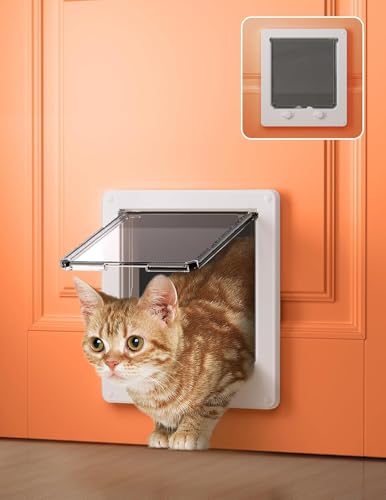 LIBBEPET Cat Door Interior Door, Indoor Cat Doors, Medium Pet