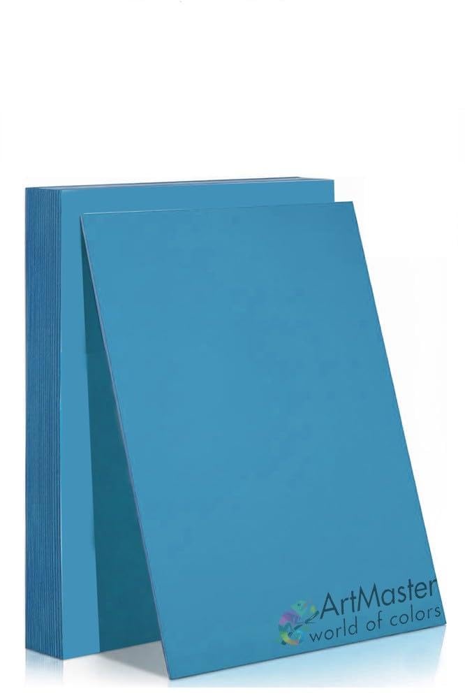 Mavi Renkli Mukavva 50x70 cm 5 Adet 1 set Renkli Sert Karton 1.0 mm Anasınıfı Hobi Etkinlik Okul Öncesi Elişi