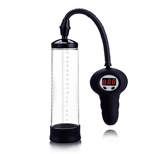 Pompa elettrica per pene – 20 cm Ø7 cm – Aumento della potenza del pene per l'erezione dell'impotenza, per l'ingrandimento del pene, pompa a vuoto per uomini e allenamento della potenza