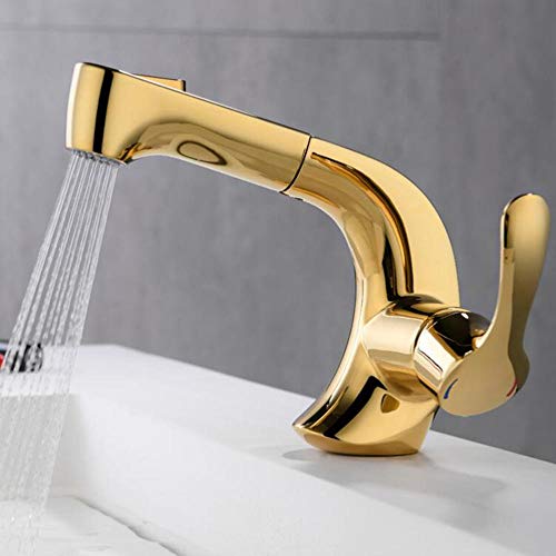 Robinet lavabo avec douchette extractible pour éliminer les éclaboussures et laver la vasque