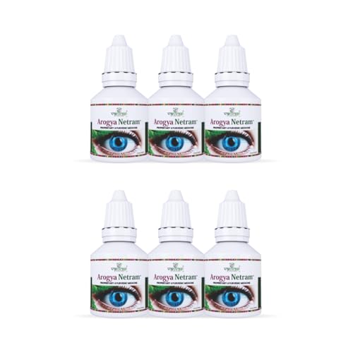 Image of Arogya Netram Ayurvedic Eye Drops | Natural Eye Comfort & Hydration | Soothes Dry, Tired Eyes | Ayush Certified | Daily Use | (10 Ml X 6)