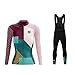 Produktbild UGLY FROG Damen Radtrikot Set Fahrrad Trikot Langarm + Radhose mit Sitzpolster Fahrradbekleidung MTB Sportanzug Fleecefutter