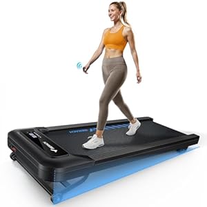 MERACH Heavy Duty Walking Pad Treadmill - 10% Auto Incline, Bluetooth Speaker, 3.0HP Super Quiet Brushless Motor, 350lbs Capacity, Under Desk Treadmills with LED Display & Shock-Absorbing Running Belt