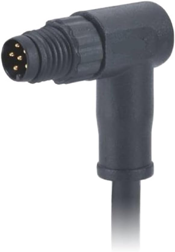 M8 connector A-Code male elbow molding (precast) style with wire waterproof aviation(MB04C1RSAB-24CK10)