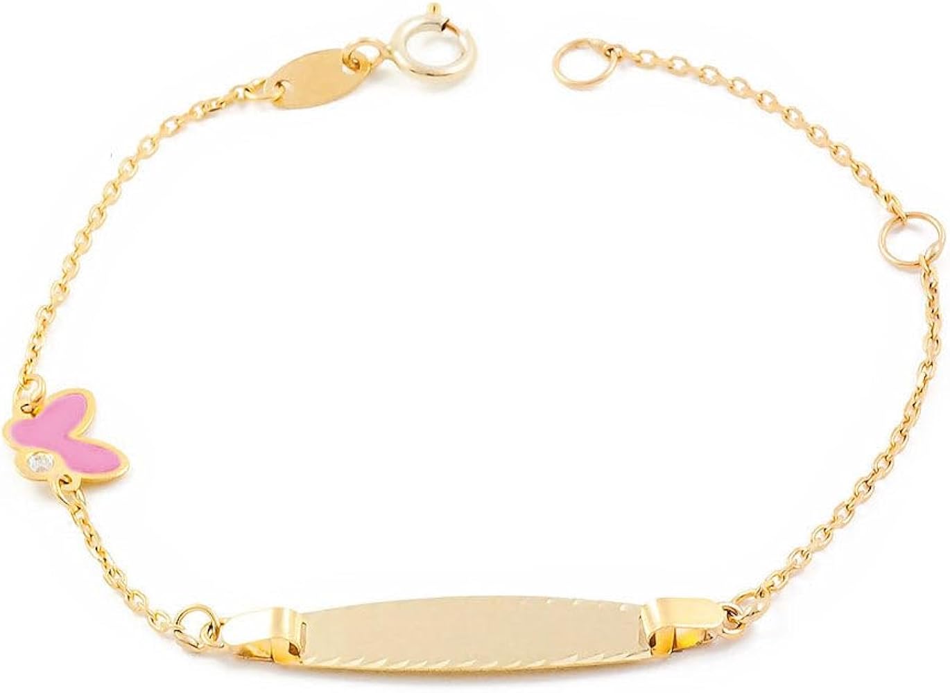 Bracciale Con Ciondolo Farfalla Salvini In Oro Giallo E Diamante Minimal Pop Ext