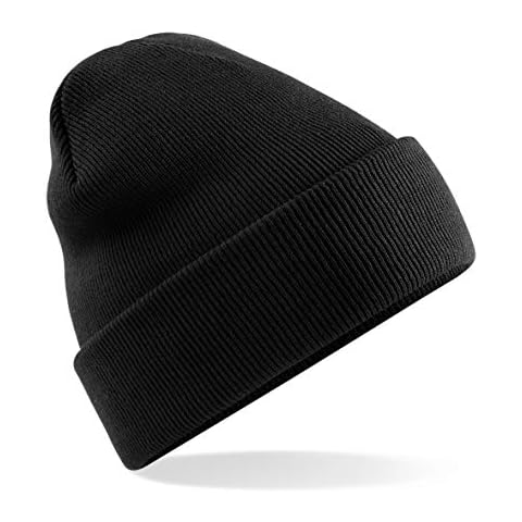 MKR Beanie Hat Men’s Women’s Unisex Warm Soft Knit Cuffed Winter Hat - Black Cover