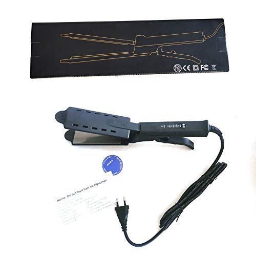Foxsmzz Hair Iron, Ceramic Tourmaline Ionic Flat Iron Hair Straightener, Dual Use Dry And Wet For Hair Care Adjustable Temperature, For All Hair Types #TOP5
