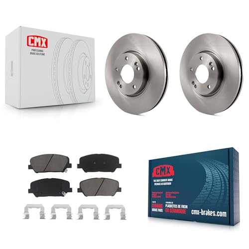 CMX Front Disc Brake Rotors And Ceramic Pads Kit Replacement For 2013-2015 Hyundai Veloster Turbocharged K8C-100145 by CMX - Used condition - CA$77.79