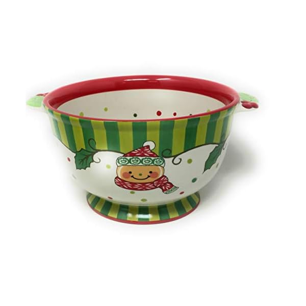 Temptations Ovenware Pedestal Bowl, Mixing, Serving, Prep, Tab Handles