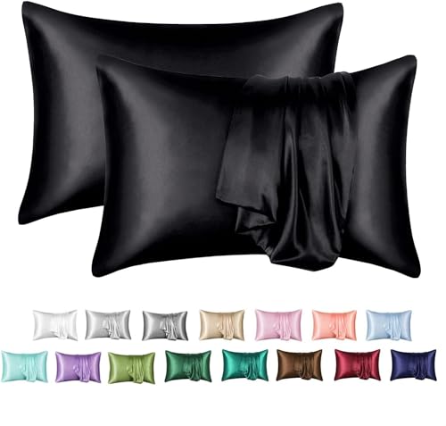 Taie d'oreiller en soie de mûrier Beige Queen 51x76 cm - 2