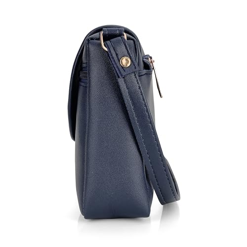 Image of J I ACCESSORIES Women's Stylish Crossbody Sling Bag - Elegant PU Leather Small Shoulder Purse with Adjustable Strap - Casual & Travel Handbag
