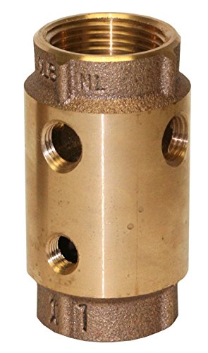 Merrill MFG CVCNL100 No Lead Bronze Control Center Check Valve with No Spin Poppet, 1