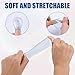 3pcs Waterproof Toe & Finger Protectors, Durable Silicone Toe Covers Comfortable & Reusable Finger Soaking Sleeves for Pedicures Manicures Shower Swimming (2 Medium 1 Small)