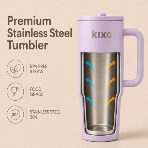 Image of HydroFlow Tumbler 1200 ml Hot & Cold Tumbler (Leakproof) (lilacc)
