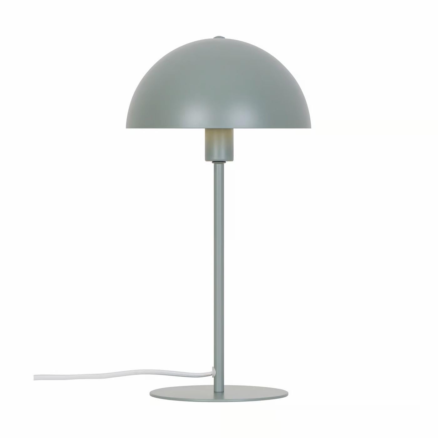 Nordlux Ellen Tischleuchte – Moderne Tischlampe in Staubgrün, E14 Fassung, 40 cm hoch, 150 cm Textilkabel, IP20 – für Wohnzimmer, Schlafzimmer & Büro
