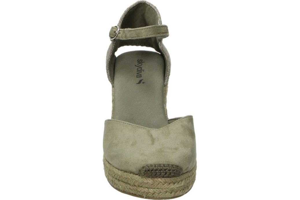 Skydiva | Alpargatas con Cuña Aesthetic + para Mujer – Yutes de Esparto– Esparteñas con Hebilla – Espadrilles con Cuña Alta y Cómoda – Estilosas y Versátiles