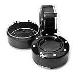 4PCS 102mm(4.02in)/95mm(3.74in) Car Wheel Center Caps Black Compatible with Mayhem Wheels