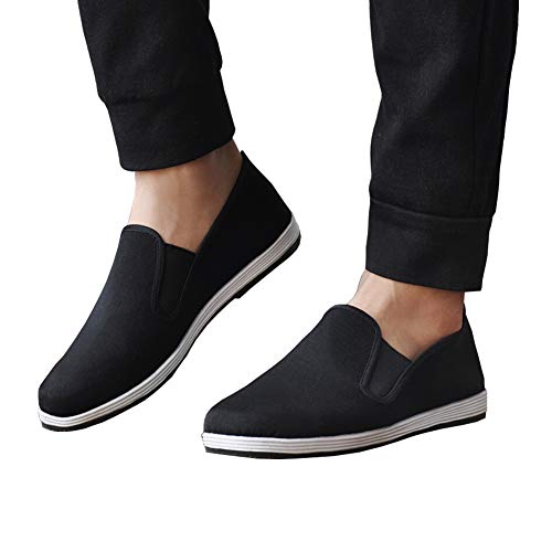 Chinese Style Slippers Kung Fu Martial Arts Tai Chi Shoes Rubber Sole Unisex Black3
