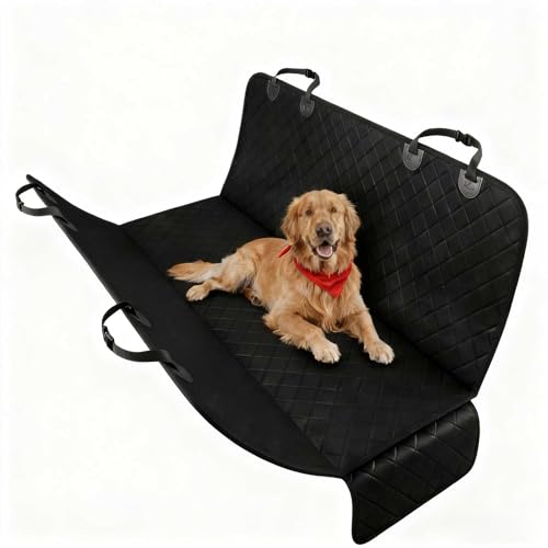 HYLLYP Funda Protectora de Asiento Trasero de Coche para Mazda 2 Hybrid 2024 2025, Protector de Asiento Trasero de Coche Impermeable Antideslizante para Perros y Gatos
