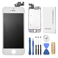 Amazon.co.jp: SZM iPhone5 フロントパネルセット 液晶パネル LED