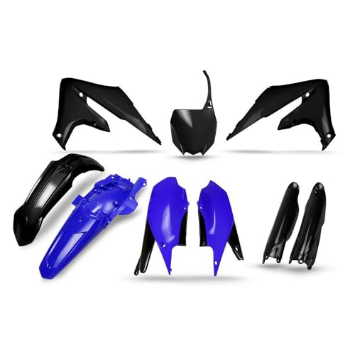 Kit plastiques UFO noir bleu pour moto Yamaha YZF