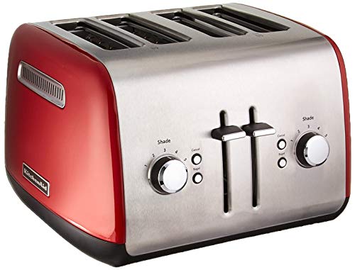 KitchenAid KMT4115ER Toaster with Manual High-Lift Lever, Empire Red (Renewed)