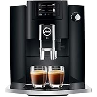 Jura E6 15350 Bean to Cup Coffee Machine - Piano Black