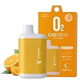 O₂ Cigtrus Oxygen Inhaler | Nicotine & Tar Free Portable Oxygen Diffuser | Quit Smoking Support & Healthy Lungs - Improving Breathing and Oral Air Freshening (Energy Drink)