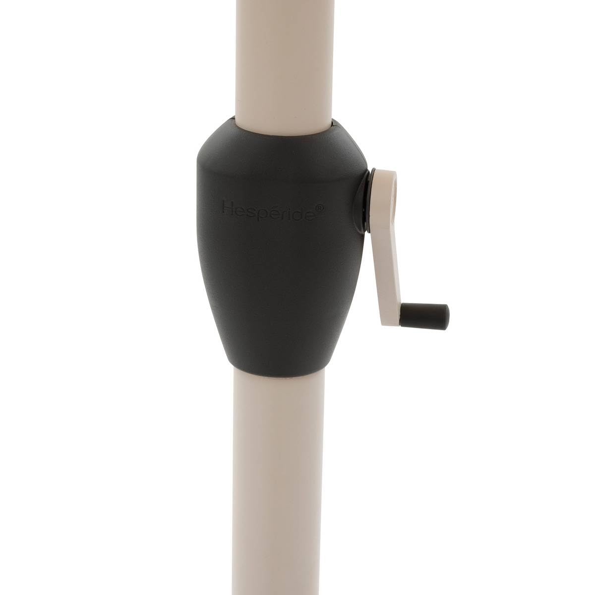 Hespéride - Parasol Droit Rond Loompa - 3m - Protection UV, Toile Amovible Déperlante et Inclinable - Structure Acier Traité Antirouille