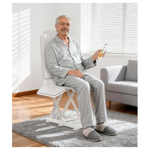 VOLLGUT 2-in1 Electric Chair Lift, Stand Up Independently from Floor, Support Up to 300 LBS, Chair Lift for Elderly, Help You Stand Up for Living Room & Bathtub