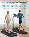 Cardirun Walking Pad with Incline, 6 in 1 Folding Treadmills for Home Foldable with Handle Bar, 3.0HP Under Desk Treadmill, Running Machine Walk Pad, 3 Control Methods & 145kg Capacity