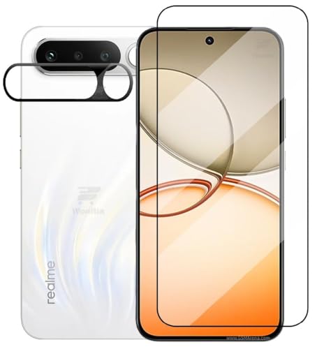 Image of ZARALA Tempered Glass Screen Protector Compatible for Realme 16 5G | Front And Back Screen Guard With camera lens protector (Combo)