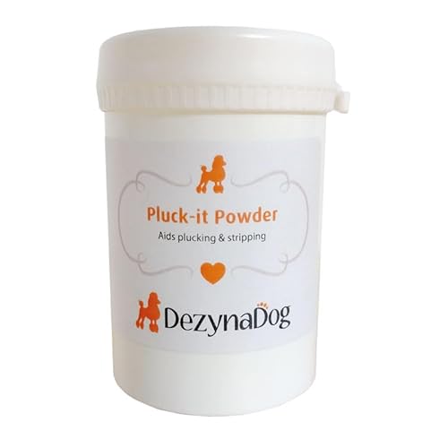 Dezynadog Pluck It Powder for Dogs - Ear Hair Plucking Aid - Effective Stripping & Pain Reduction - Must-Have for Dog Groomers, 90g