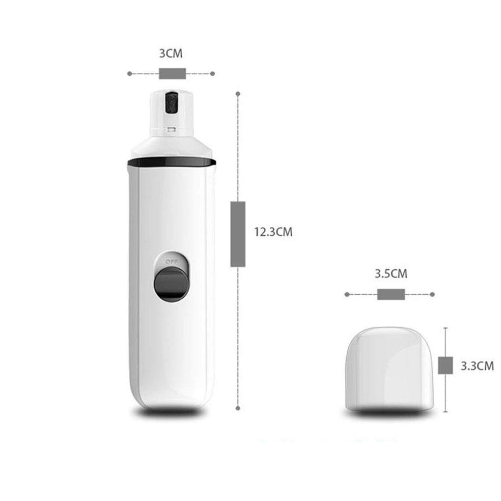 Broyeur à Ongles léger pour Animaux de Compagnie - Tondeuse de Lime à Ongles électrique Ultra silencieuse pour Chien, Rechargeable par USB Rapide, Soin Doux des Griffes de Chat pou