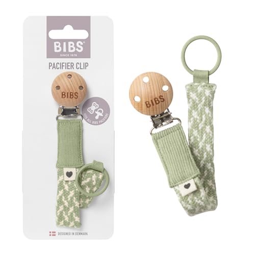 Image of BIBS Paci Braid | Made in Denmark | Sage /Ivory | ONE Size
