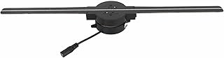 Hologram Projector Fan, 16.1in 3D Hologram Fan 2000x224 Clear Video Images 1250rpm Support WiFi APP 224 LED Beads for Store (US Plug)