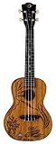 Luna UKECORAL Coral Ukulele All Solid Mahogany with Gig Bag, Satin