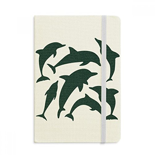 Biologie notebook tissu format A5 motif requin bleu écriture journal intime classique