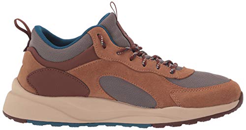 Columbia Men's Pivot Mid Waterproof Hiking Shoe, Wet Sand/Phoenix Blue, 11 Wide