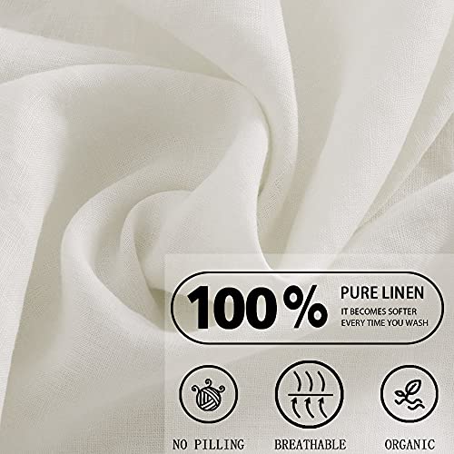 S Victory Symbol 100% Linen Duvet Cover Sets California King Stone Washed Natural French Flax 3 Piece Bedding Set,Comforter Cover With Button Closure(Creamy-White,Cal King) Skin-Friendly #TOP6