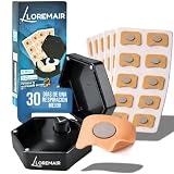 Recambios Tiras Nasales Magnéticas LOREMAIR® | 60 parches 30 días + caja de almacenamiento o de viaje + Aplicador | Dilatador Nasal Magnético | Tiras Nasales para Dormir antironquidos